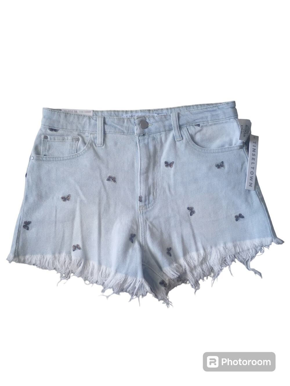 Tinseltown Hi Rise Mom Shorts Womens 11/30 NWT Denim High Waist Summer